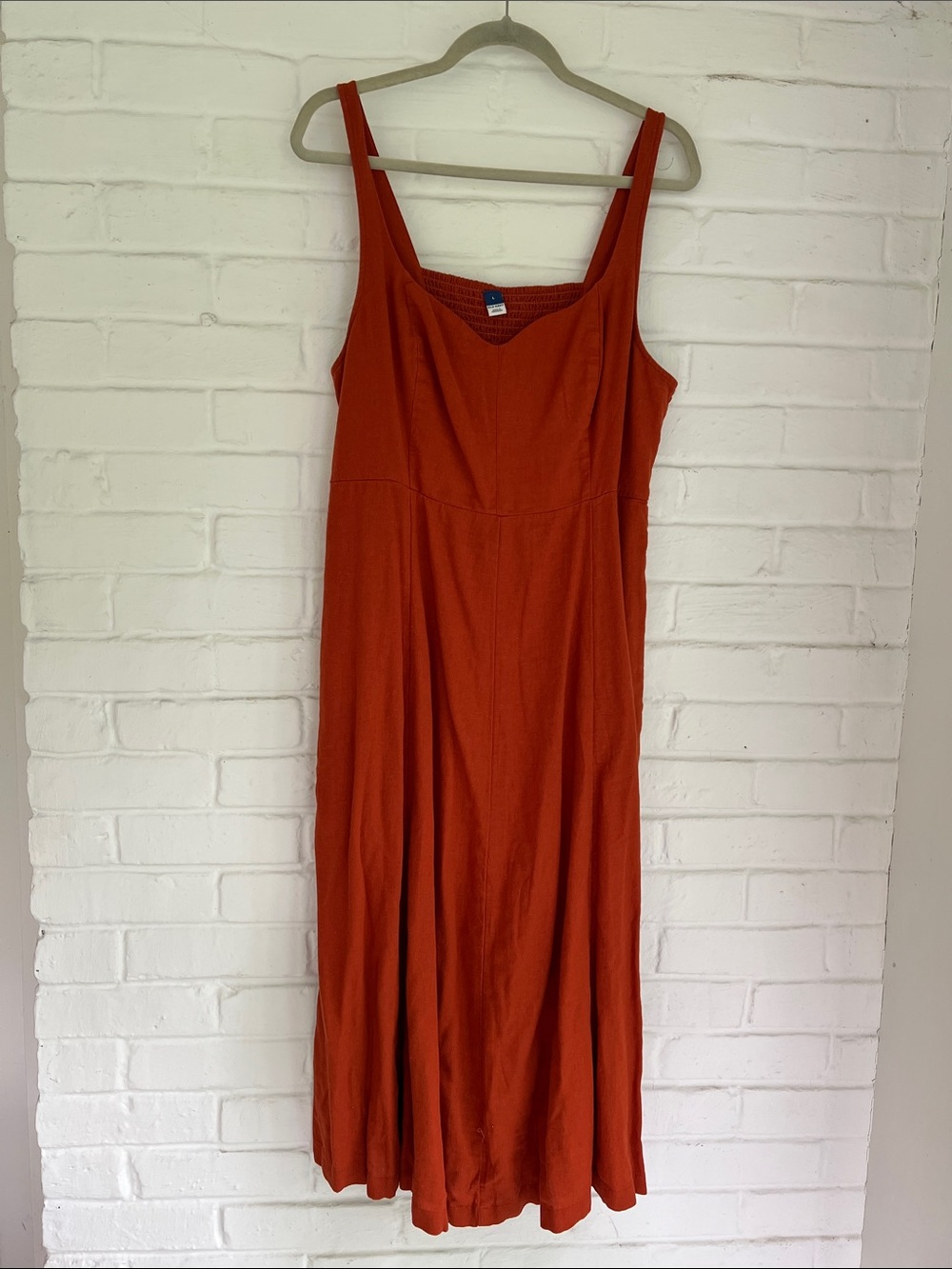 Old Navy Rust Orange Midi Sundress